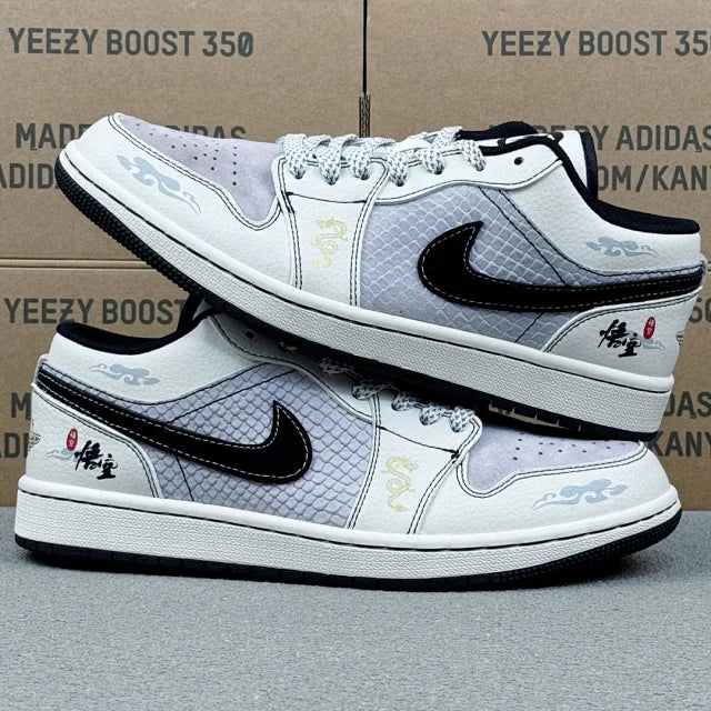 AJ1 Low White