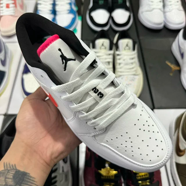 AJ1 Low White/Gym Red