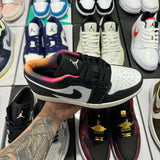 AJ1 Low Black White Hyper Pink