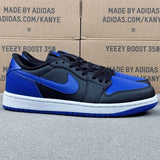 AJ1 Low  Black-White-Game Royal