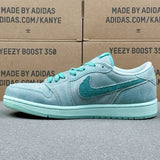 AJ1 Low Washed Teal