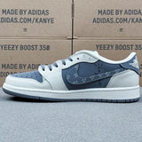 AJ1 Low The North Face Grey