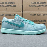 AJ1 Low Washed Teal