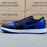 AJ1 Low  Black-White-Game Royal