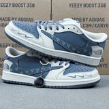 AJ1 Low The North Face Grey