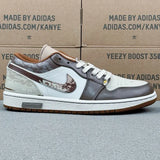 AJ1 Low White and Brown