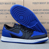 AJ1 Low  Black-White-Game Royal
