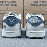 AJ1 Low The North Face Grey