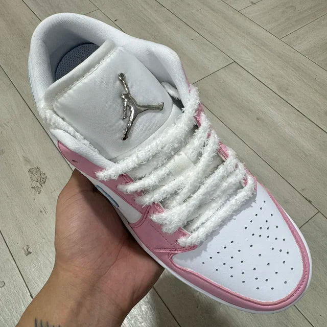 AJ1 Low Pink And White