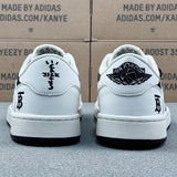 AJ1 Low Burberry White on Black