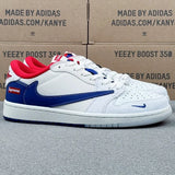 AJ1 Low x Sumpreme Blue Red And White