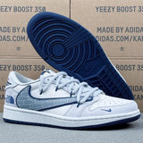 AJ1 Low The North Face Grey