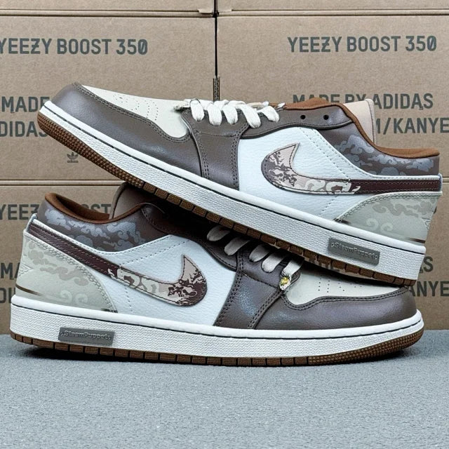 AJ1 Low White and Brown
