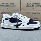 AJ1 Low Burberry White on Black
