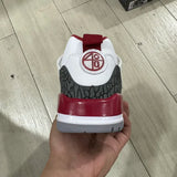 AJ2 White Varsity Red