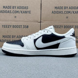 AJ1 Low Burberry White on Black