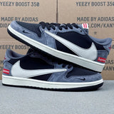 AJ1 Low x Supreme Black And Grey