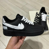 AF1 Black Metallic Silver