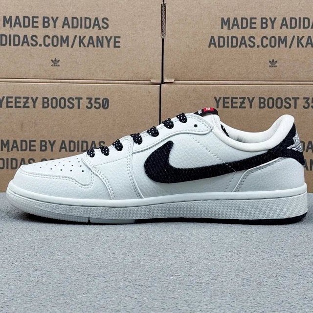 AJ1 Low White And Black