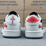 AJ1 Low x Stussy White And Black