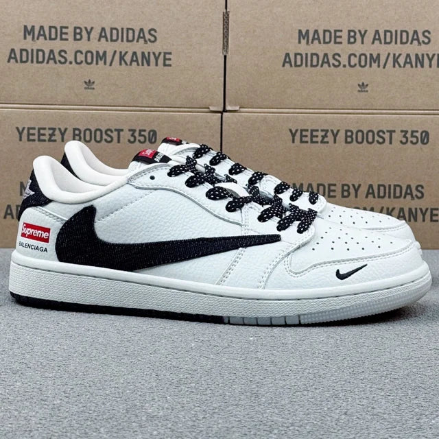 AJ1 Low White And Black