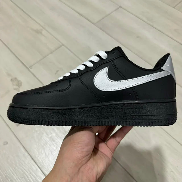 AF1 Black Metallic Silver