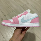 AJ1 Low Pink And White