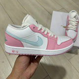 AJ1 Low Pink And White