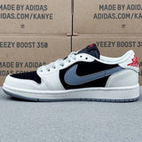 AJ1 Low x Stussy White And Black