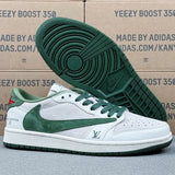 AJ1 Low x LV Green
